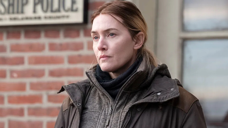 Mare looking serious in Mare of Easttown