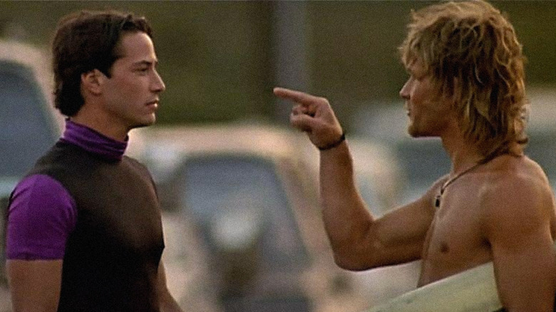 Keanu Reeves and Patrick Swayze in Point Break
