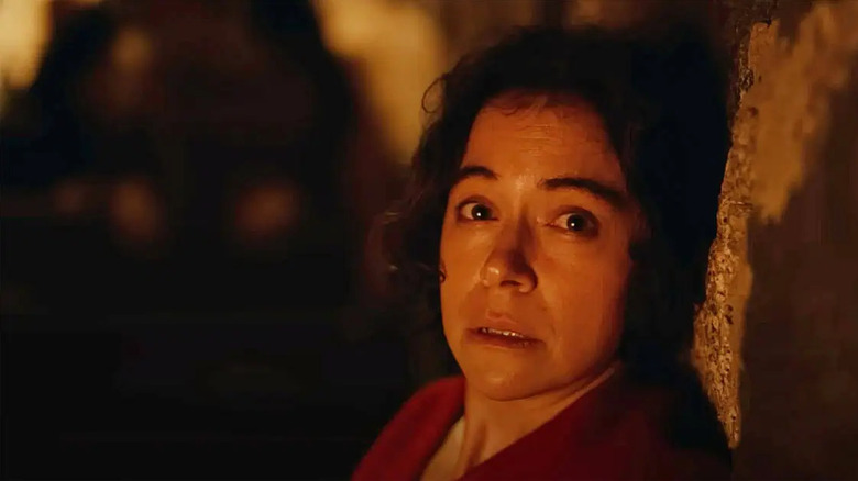 Liz has a little rest in the basement in Keeper