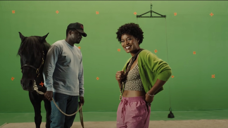 Daniel Kaluuya and Keke Palmer in Nope