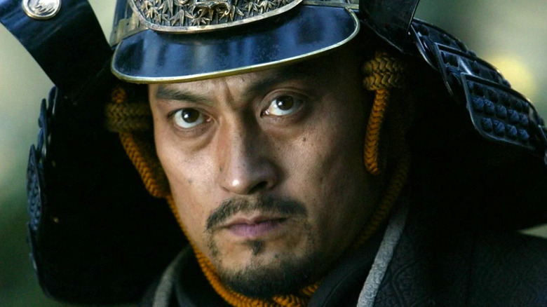 Watanabe as Katsumoto in The Last Samurai