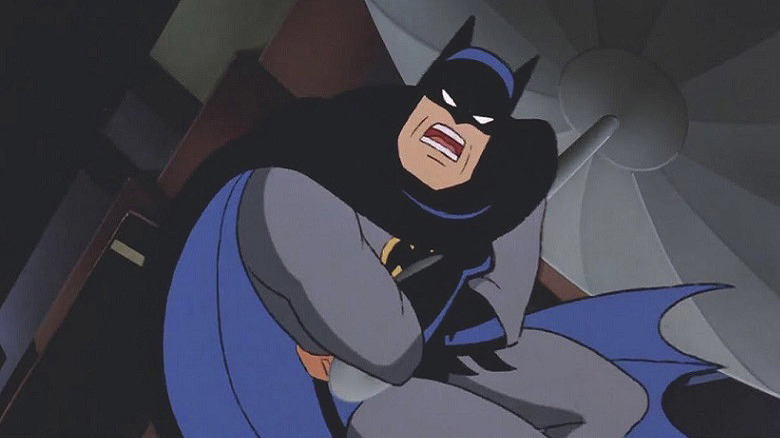 Batman screams defiantly