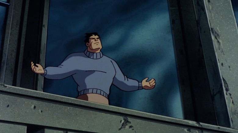 Bruce Wayne calls out to the sky in "Perchance to Dream" from "Batman: The Animated Series"