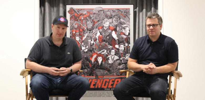 Marvel head Kevin Feige and Avengers producer Jeremy Latchem  - the future of the marvel cinematic universe