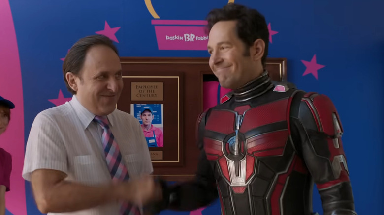Scott Lang as Baskin-Robbins' Employee of the Century in Ant-Man and the Wasp: Quantumania