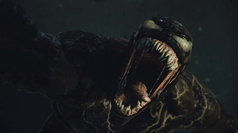 Venom yawning in Venom: Let There Be Carnage
