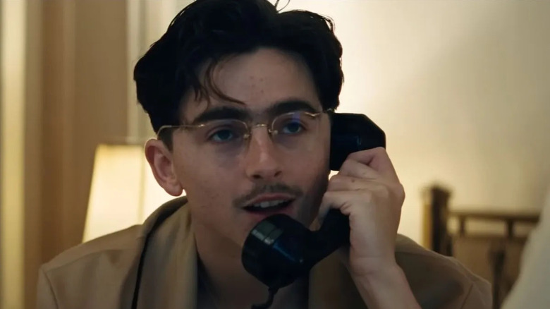 Marty on the phone in Marty Supreme