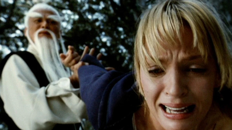 Gordon Liu and Uma Thurman in Kill Bill: Vol. 2