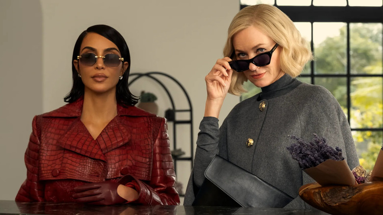 Allura with her sunglasses on and Liberty pulling her sunglasses down on All's Fair