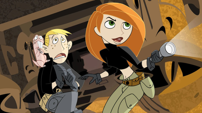 Kim Possible characters with flashlight
