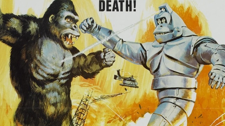 Kong and Mechani-Kong fight
