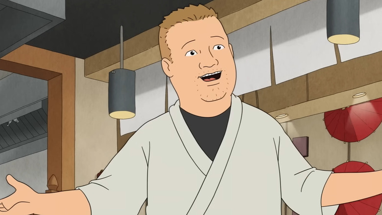 Bobby Hill working as a chef in King of the Hill season 14