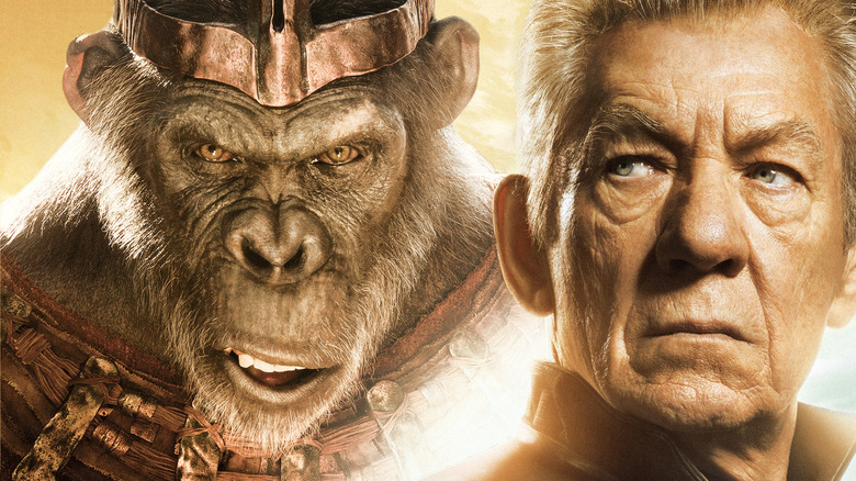 Kevin Durand Kingdom of the Planet of the Apes Proximus Caesar/Ian McKellen as Magneto