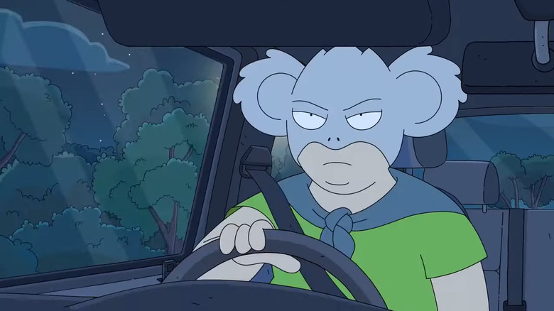 Koala Man driving