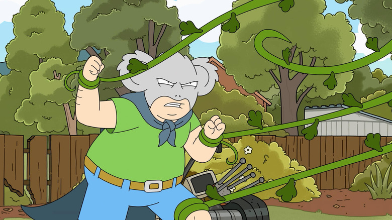 Koala Man with vines