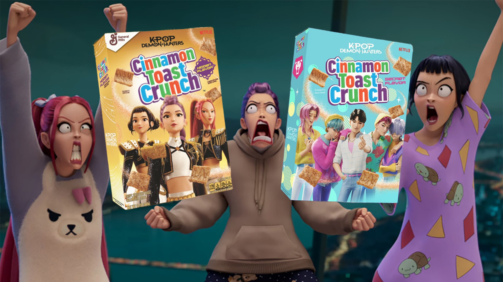 KPop Demon Hunters Is Getting Two Mysterious Cinnamon Toast Crunch Cereal Flavors