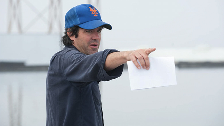 Director J.C. Chandor on the set of All is Lost