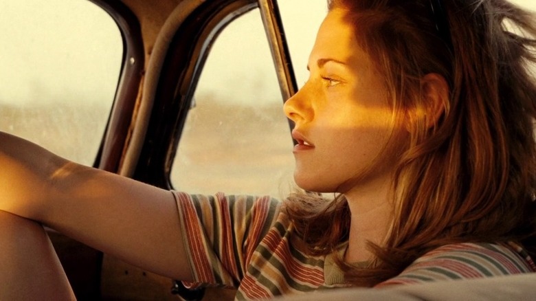 Kristen Stewart in car in On the Road