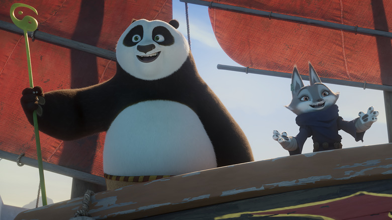Kung Fu Panda 4 Po and Zhen