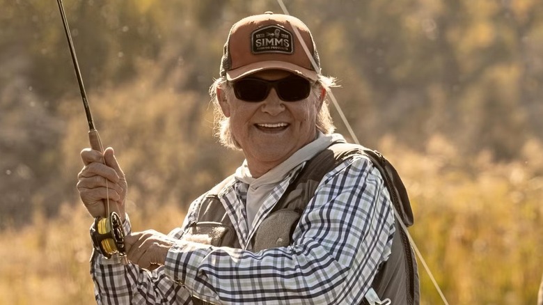 Kurt Russell fishing on 
