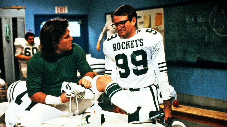Kurt Russell and Robin Williams are preparing for the ball game -footed in the best times