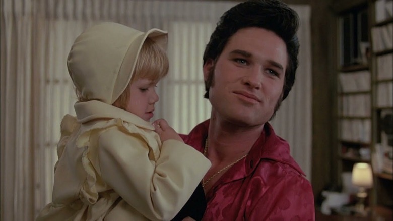 Kurt Russell holding child Felicia Fenske Elvis