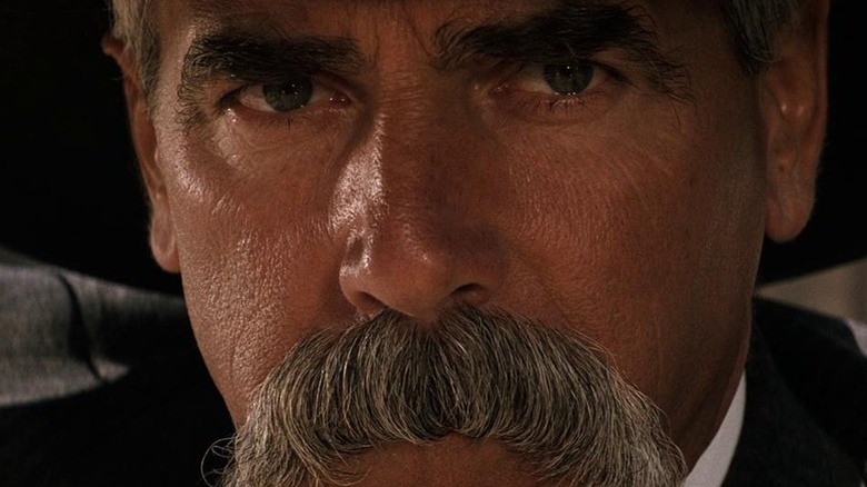A close up of Sam Elliott as Virgil Earp in Tombstone