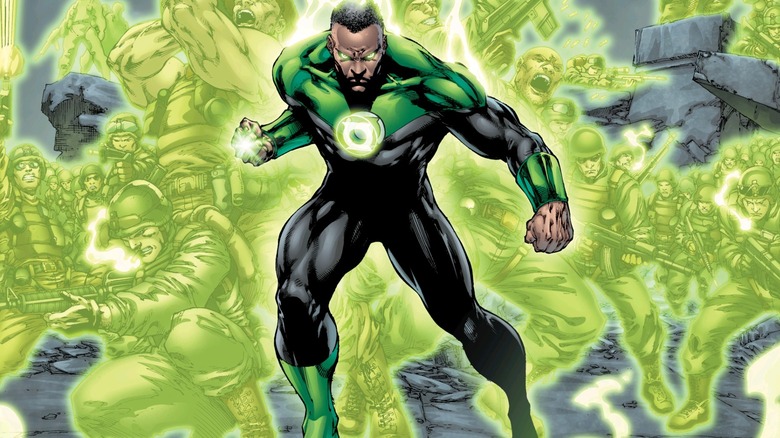 A DC Comics cover of John Stewart as Green Lantern