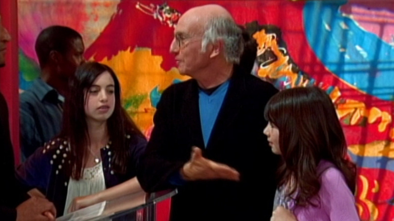 Hannah Montana, Larry David tries to get a table for his daughter