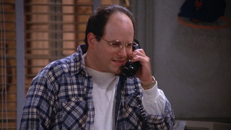 George on the phone on Seinfeld