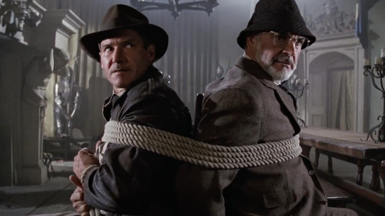 Harrison Ford and Sean Connery in Indiana Jones and the Last Crusade