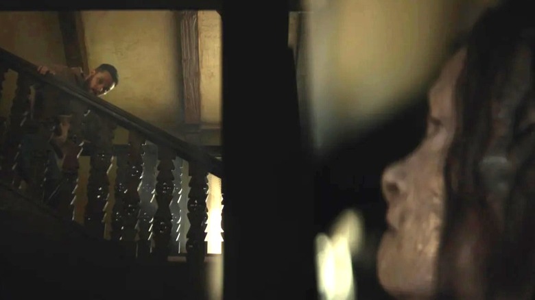 Charlie looking for Katie in Lee Cronin's The Mummy