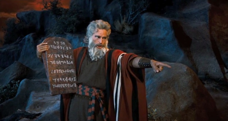 Charlton Heston in The Ten Commandments