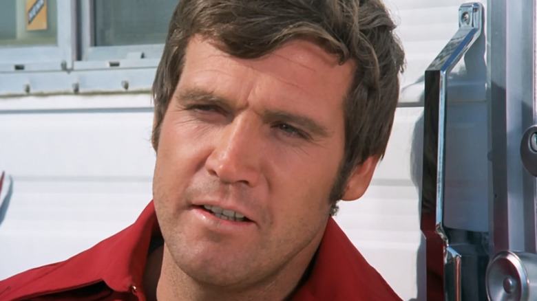 Lee Majors' Steve Austin is seen in closeup in The Six Million Dollar Man.jpgt
