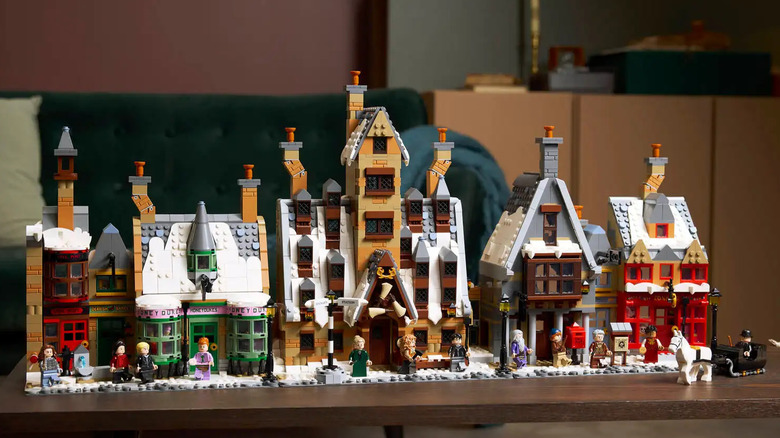 LEGO Hogsmeade set fully displayed