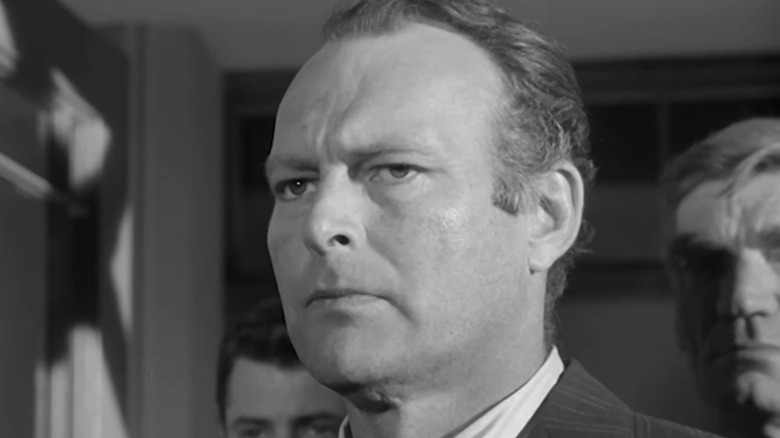 Leif Erickson's Lou Glover is seen in closeup in The Fastest Gun Alive