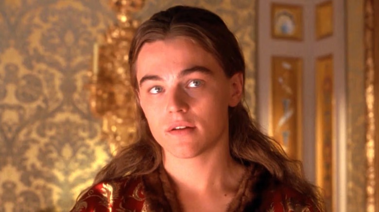 A fresh-faced Leonardo DiCaprio sports flowing locks as King Louis XIV in The Man in the Iron Mask