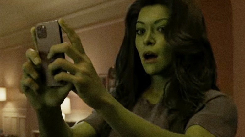 Tatiana Maslany as She-Hulk. 