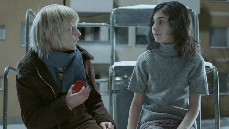 Oskar and Eli in Let the Right One In