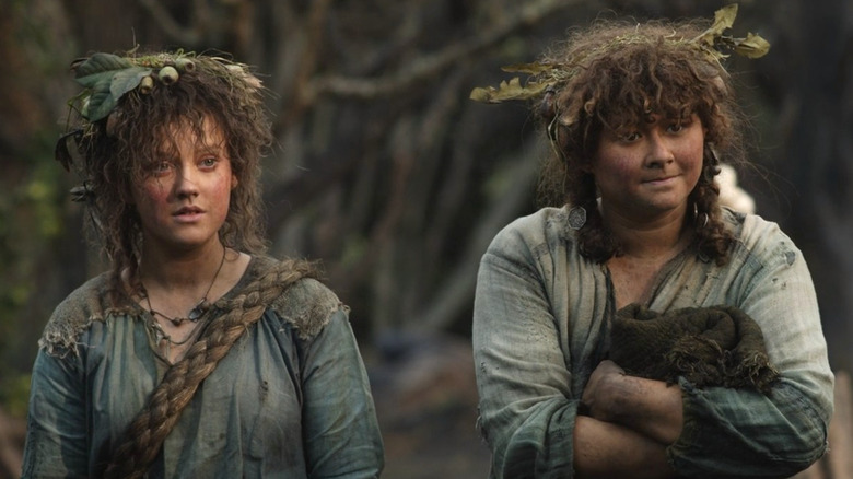Markella Kavenagh and Megan Richards in The Lord of the Rings: The Rings of Power