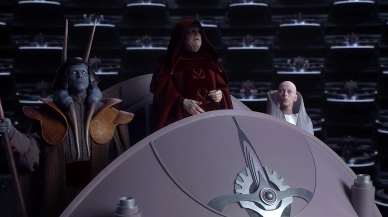 Palpatine and his cronies in Star Wars: Revenge of the Sith