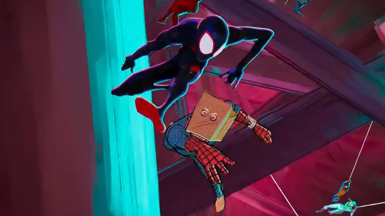 Miles Morales and the Bombastic Bag-Man in Spider-Man: Across the Spider-Verse
