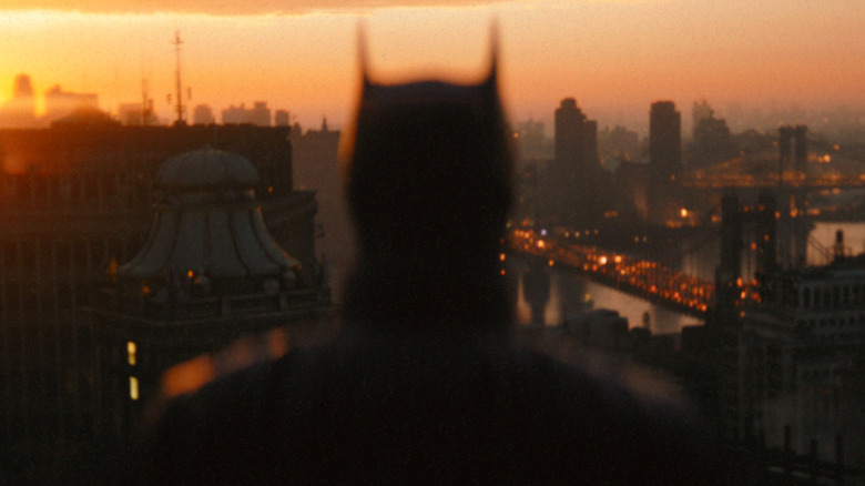 Batman, looking out over Gotham