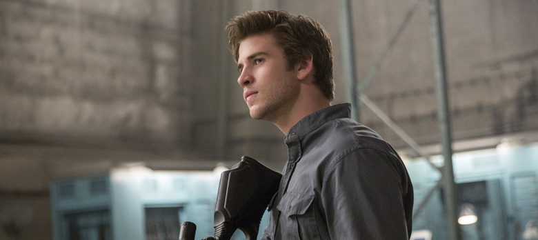 Liam Hemsworth in The Hunger Games Mockingjay Part 1