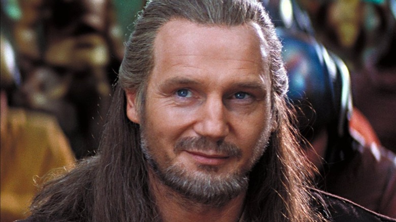 Qui-Gon Jinn smiling