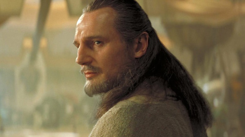 Neeson as Qui-Gon Jinn