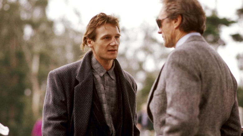 Peter Swan talking to Dirty Harry Callahan in The Dead Pool