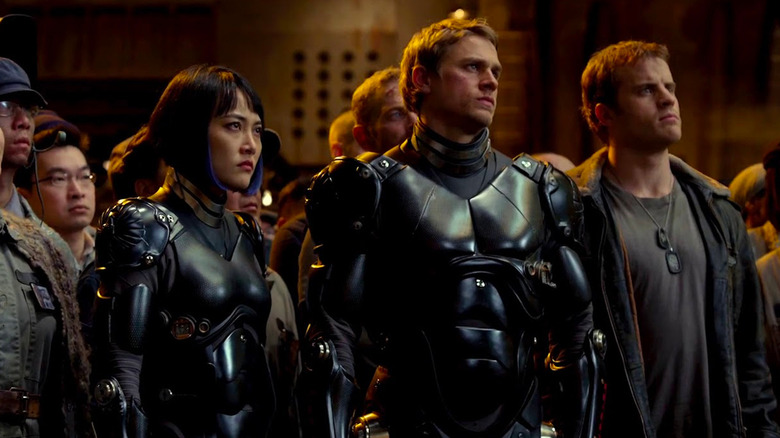 Kikuchi, Charlie Hunnam and Rob Kazinsky in Pacific Rim