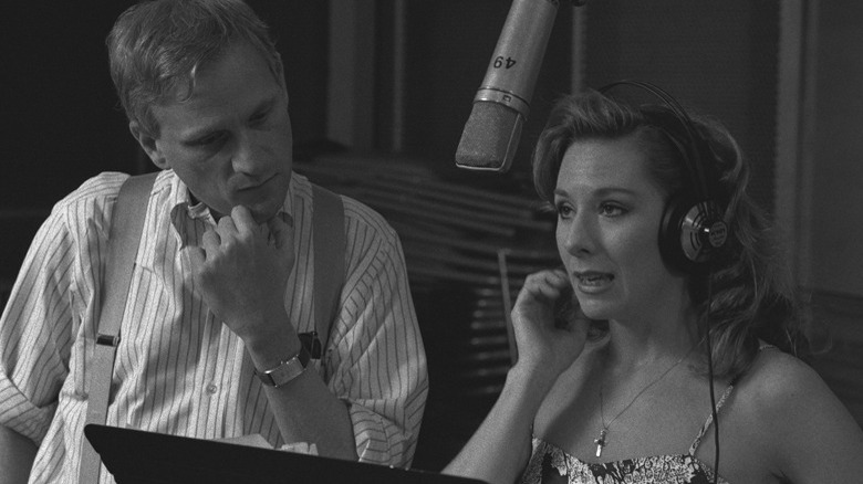 Howard Ashman in the sound booth