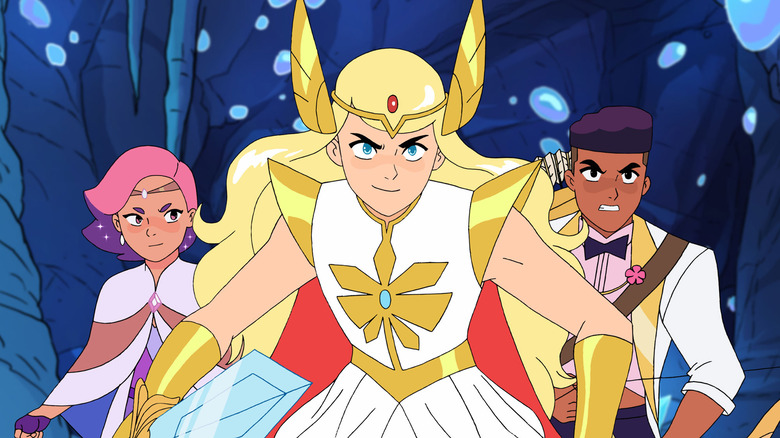 She-Ra, Glimmer and Bow in She-Ra: Princesses of Power